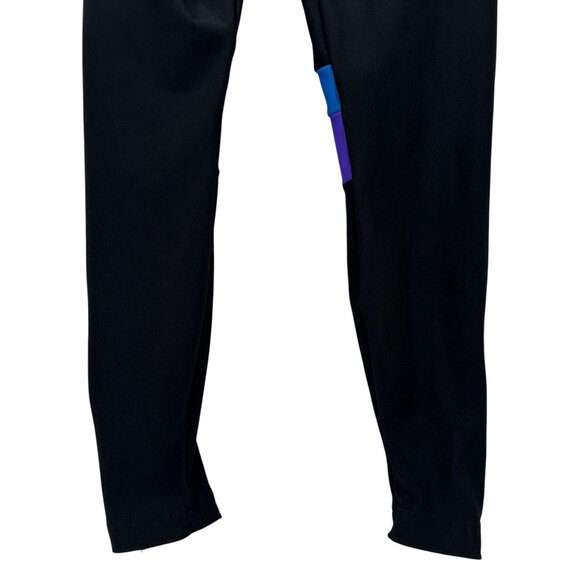 Vintage Pearl Izumi Womens 10 Pants Pull On Drawstring Fitted Zipper Ankle Black - Picture 6 of 11